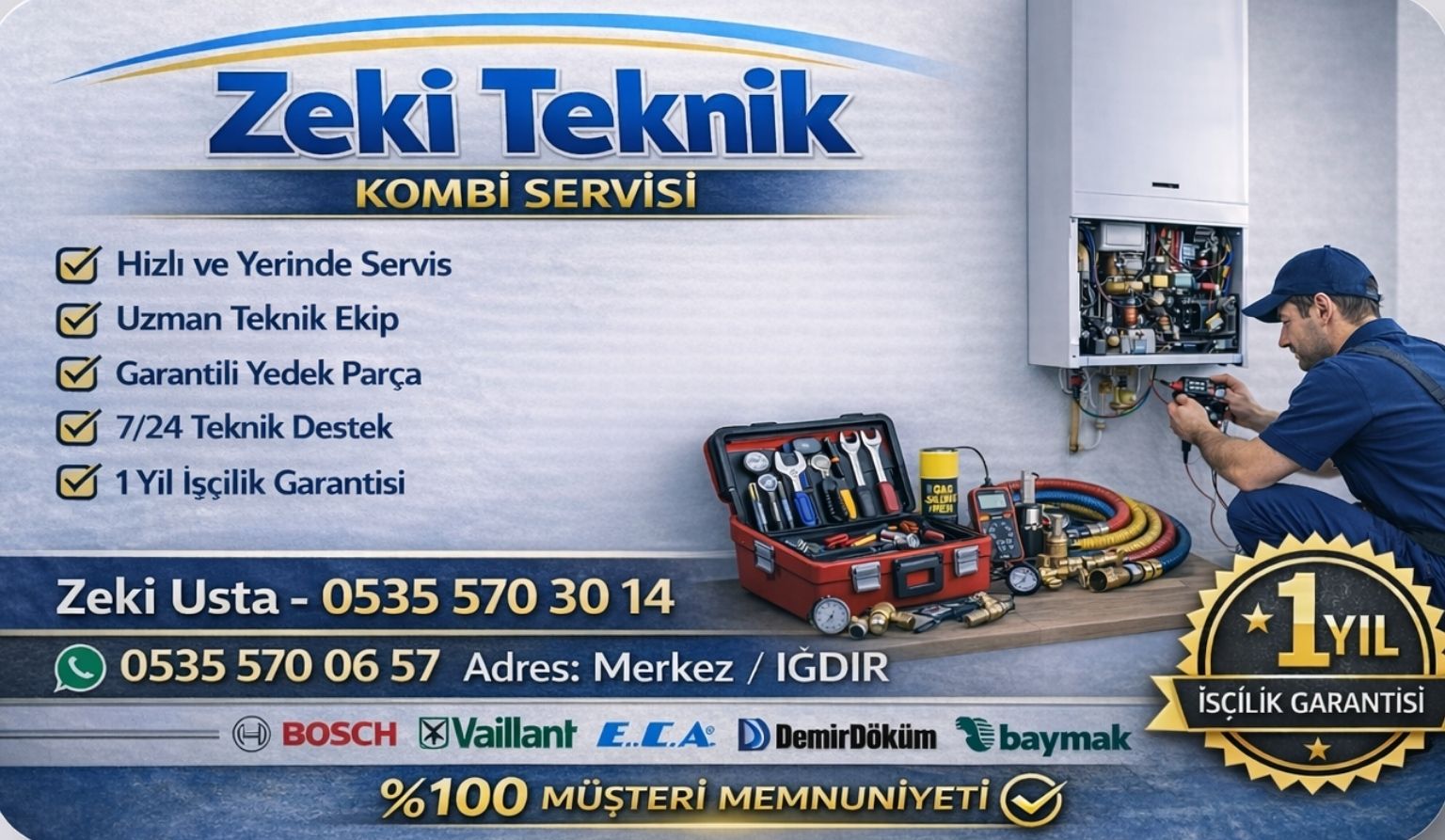 ığdır kombi bakım ücreti